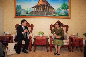 meet with laos education and sport minister